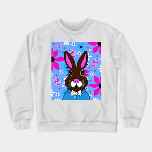 Springtime Easter Bunny Funny - Easter Art Crewneck Sweatshirt